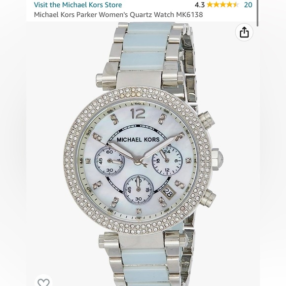 Michael kors women’s blue quartz watch - Picture 2 of 3
